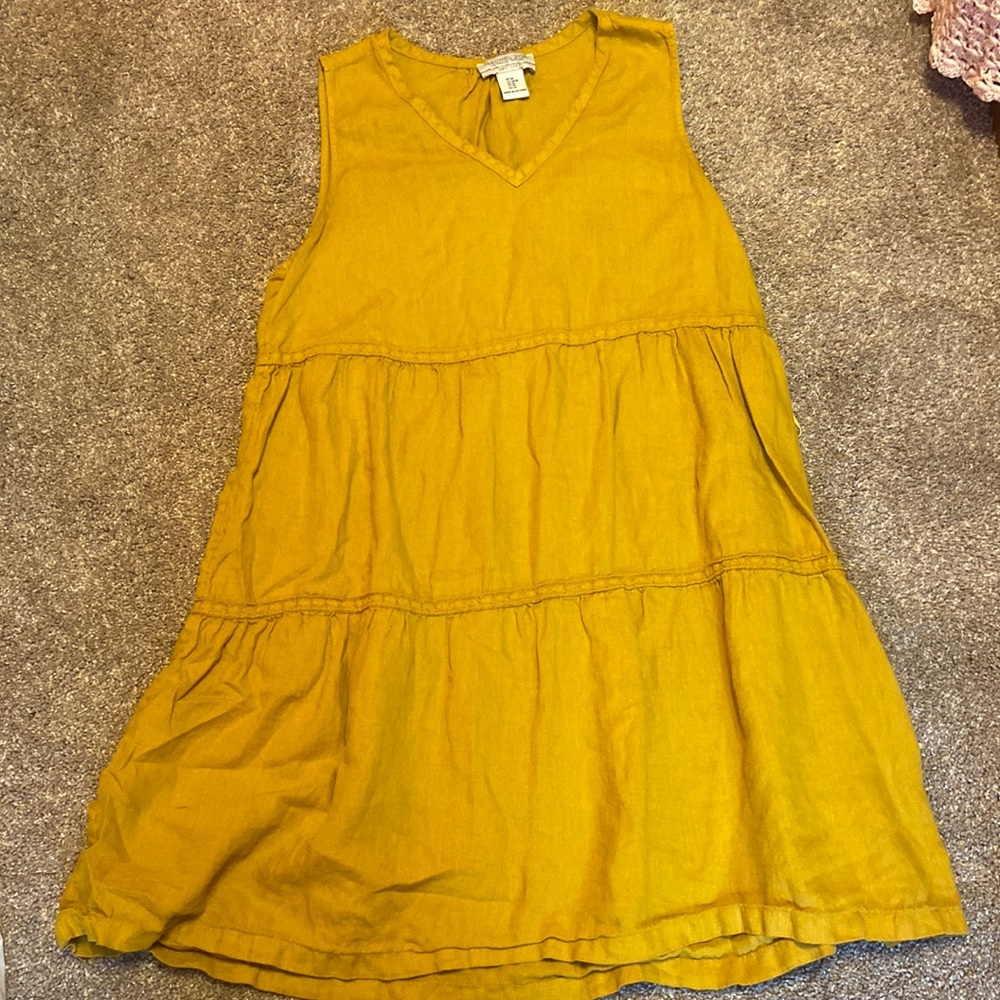 Rachel Zoe Yellow Linen Dress
